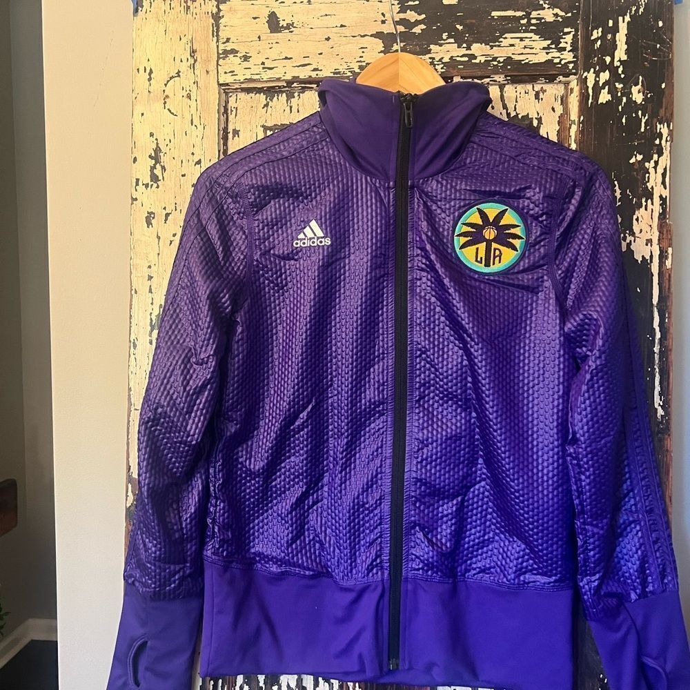 Adidas WNBA LA Sparks Vibrant Purple NWOT Jacket. Size small.